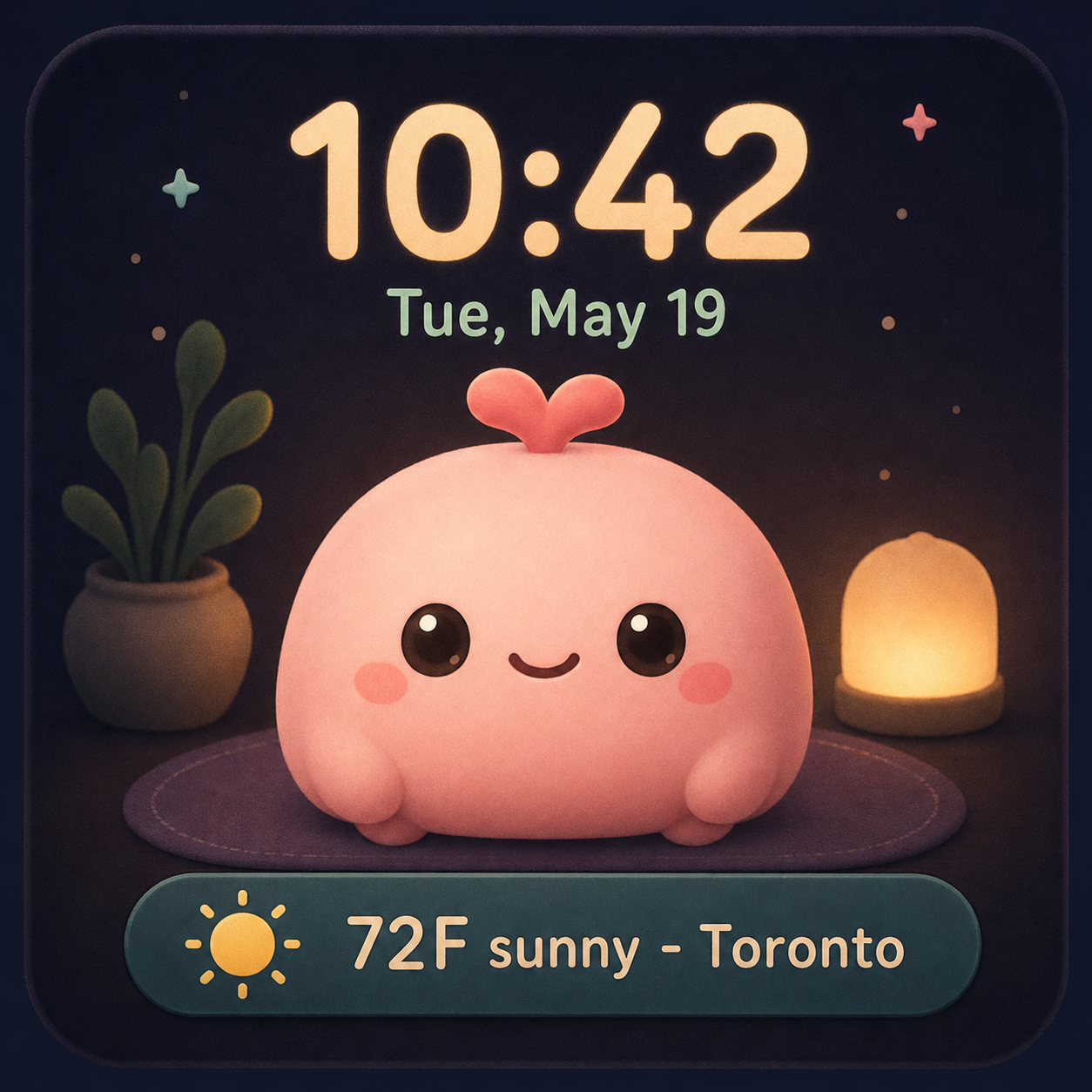 Home screen reference layout