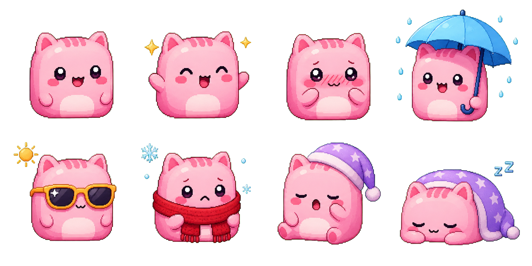 Pet sprite sheet from the AgentGotchi firmware